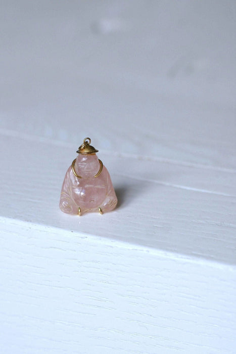 Pendentif Pendentif Bouddha quartz rose 58 Facettes
