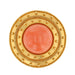Broche Broche ancienne en or jaune mat et sa perle de corail 58 Facettes 21-580