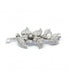 White/Grey / 750 Gold Brooch Floral branch brooch with diamonds and pearls 58 Facettes 190318R