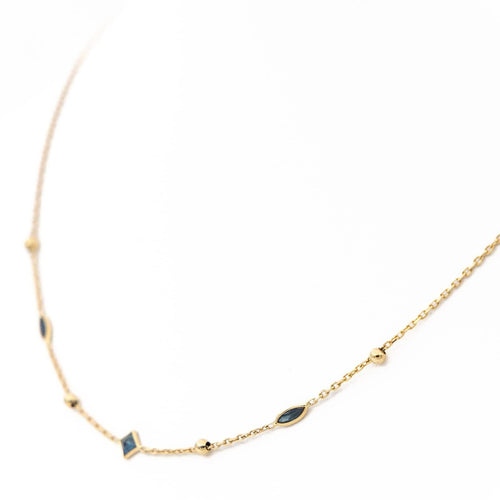 Collier Collier Chaine Or jaune Saphir 58 Facettes 1654247CN