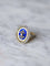 Bague Bague ancienne pivotante émaillée, or et argent sertie de diamant 58 Facettes