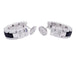 Earrings Chanel earrings, black ceramic, diamonds. 58 Facettes 32930