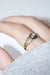 Ring Enamelled bangle ring in gold and diamond 58 Facettes