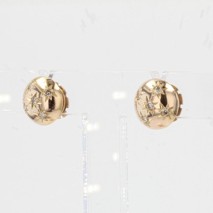 Boucles d'oreilles Boucles d'oreilles anciennes dômes de diamants 58 Facettes 21-725