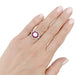 Ring 52 Old “flower” ring with calibrated diamonds and rubies. 58 Facettes 32775