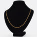 Yellow gold chain necklace with oval chain link 58 Facettes 13-168B