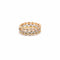 Bague Trio d'Alliances Djula Mix&Match Diamants Or Jaune Or Gris Or Rose 58 Facettes BS162