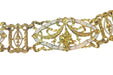 Bracelet Vintage gold white enamel bracelet attributed to Lucien Gautrait 58 Facettes 23086-0159