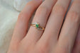 Bague Bague Vague Emeraude et Diamants 58 Facettes Ref1931