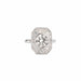 Ring Art Deco Diamond Ring Old Cut Platinum 58 Facettes