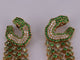 Boucles d'oreilles Boucles d'oreilles saphirs verts tsavorites diamants 58 Facettes 2983