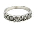 Bague 51 Bague Demi alliance Or blanc Diamant 58 Facettes 1588626CN