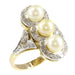 Ring 55 Diamond and pearl ring 58 Facettes 18248-0020