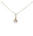 Necklace Chain length: 44 centimeters; pendant height: 1.5 centimeters. / Yellow / 750 Gold Chain And Gold And Diamond Pendant 58 Facettes 170142R