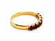 Bague 52 Bague Demie alliance Or jaune Rubis 58 Facettes 1292149CN