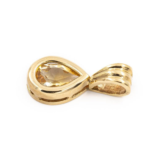 Pendentif Pendentif Or jaune Quatz citrine 58 Facettes 1984320CN