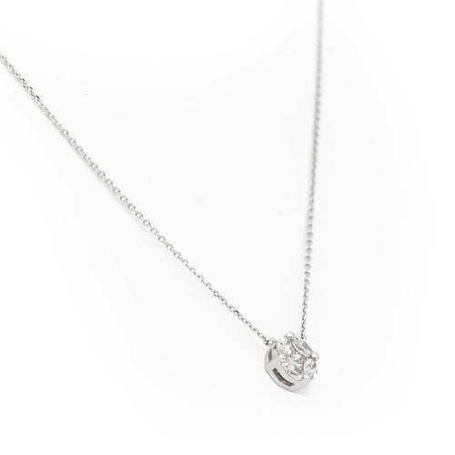 Collier Collier Pendentif Or blanc Diamant 58 Facettes 2335218CN