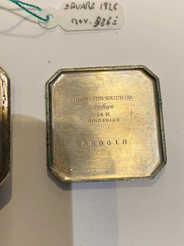 Montre Coin coupé de la montre Hamilton Square, 1927 58 Facettes