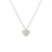 Necklace Heart Pave Diamond Necklace White Gold 58 Facettes