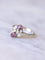 Bague de fiançailles Vintage or, rubis, et diamants 58 Facettes