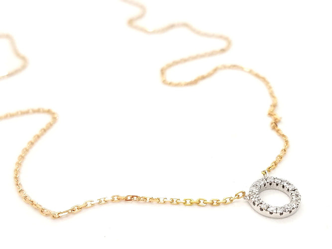 Collier Collier Or rose Diamant 58 Facettes 579193RV