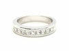 Ring 54 Half wedding ring White gold Diamond 58 Facettes 578776RV