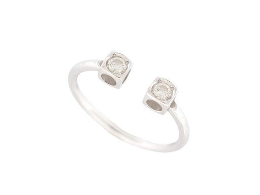 Ring 54 DINH VAN le cube diamond ring in white gold 58 Facettes 258662