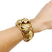 Bracelet Ivy leaf bracelet in yellow gold and pearls. 58 Facettes 31209