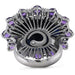 Bague 53 Bague or gris diamants améthystes et saphir 58 Facettes 31100065