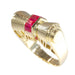 Ring 56 Vintage gold ring, ruby 58 Facettes 22349-0250