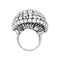Bague 57 Bague de cocktail platine et diamants. 58 Facettes 30974