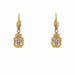 Earrings Geometric dangling earrings 2 golds and diamonds 58 Facettes 19-187