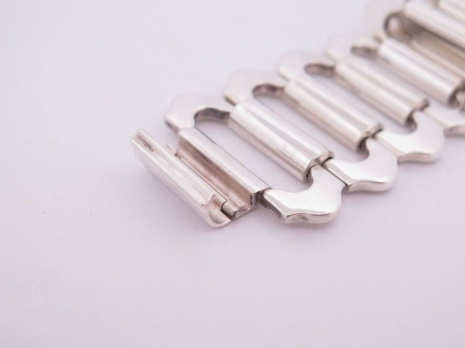 Bracelet vintage bracelet HERMES ondine t 16 cm en argent massif 925 58 Facettes 257680