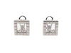CHOPARD ice cube earrings in 18k white gold and diamonds 58 Facettes 250260