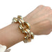 Tank Bracelet Bracelet, three tones of gold. 58 Facettes 31963