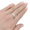 Bague 57 Alliance en platine 58 Facettes 32152D