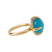 Ring 50 Pomellato “Veleno” ring in pink gold, blue london topaz. 58 Facettes 31402