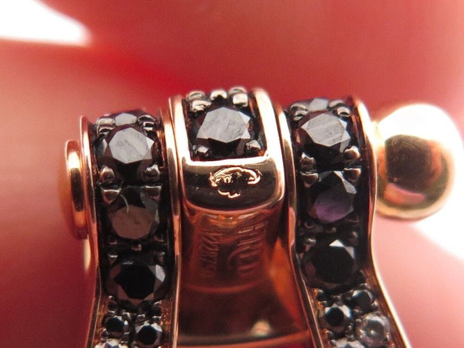 Bracelet bracelet FRED force 10 gm manille or rose diamant blanc & noir 58 Facettes 253276