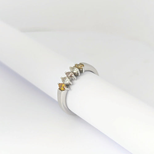 Bague 52 Bague or blanc et diamants 58 Facettes 27781