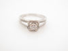 Ring 55 MAUBOUSSIN solitaire ring chance of love n2 in white gold diamonds 58 Facettes 256649