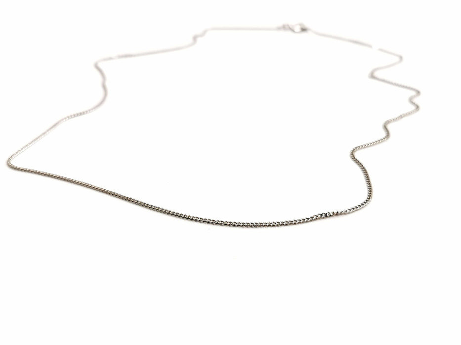 Collier Collier Maille gourmette Or blanc 58 Facettes 1152875CD