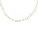 Necklace “Gutter” necklace in two golds and diamonds. 58 Facettes 27921