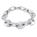 Bracelet Bracelet fantaisie, or blanc, diamants. 58 Facettes 32204