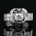 Bague 53 Bague art déco ancienne diamants platine 58 Facettes 21-248-53