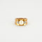 Bague 49 Bague Or jaune Perle Diamants 58 Facettes