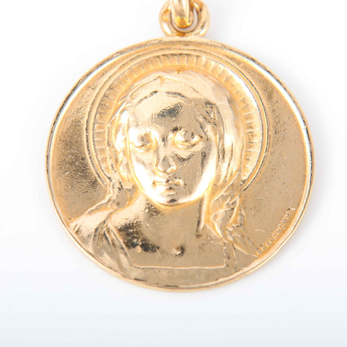 Pendentif Pendentif médaille religieuse Maria or jaune 58 Facettes 2790