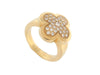 Ring 52 vintage ring VAN CLEEF & ARPELS pure alhambra 52 yellow gold diamonds 58 Facettes 252813