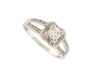 Ring 55 MAUBOUSSIN solitaire ring chance of love n2 in white gold diamonds 58 Facettes 256649
