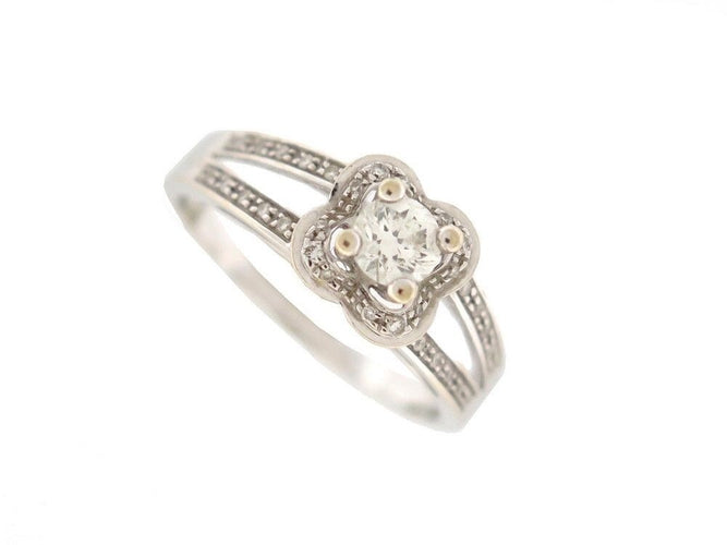 Bague 55 bague MAUBOUSSIN solitaire chance of love n2 en or blanc diamants 58 Facettes 256649