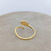 Ring Serpent Ring yellow gold and diamonds 58 Facettes 18691